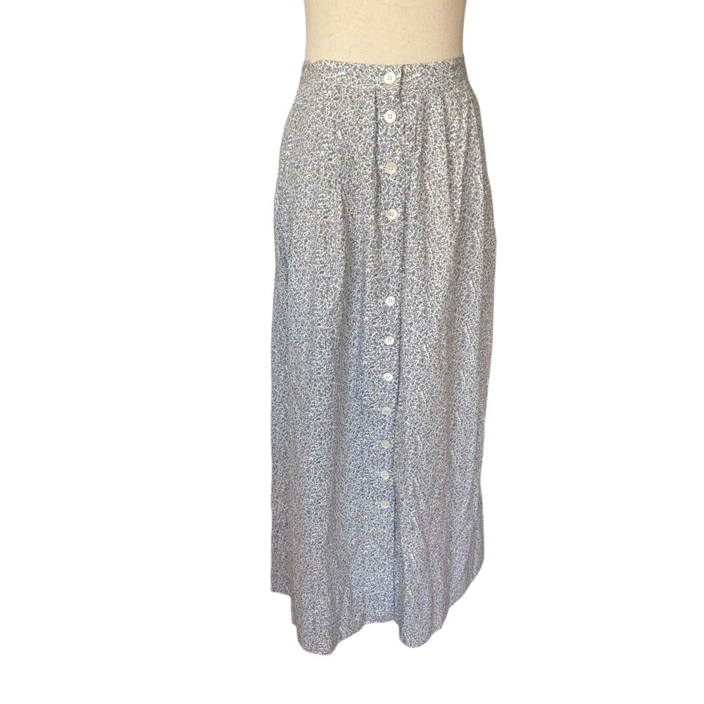 NWT Vintage 80s 90s Laura Ashley Ditsy Floral Cotton Top & Skirt 2 pc Set Large - Picture 10 of 16